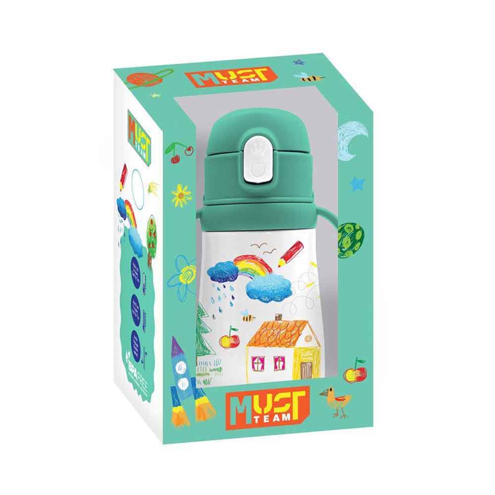  Παγούρι Θερμός Ανοξείδωτο Happy Doodle 350ml 586637 Must - 1