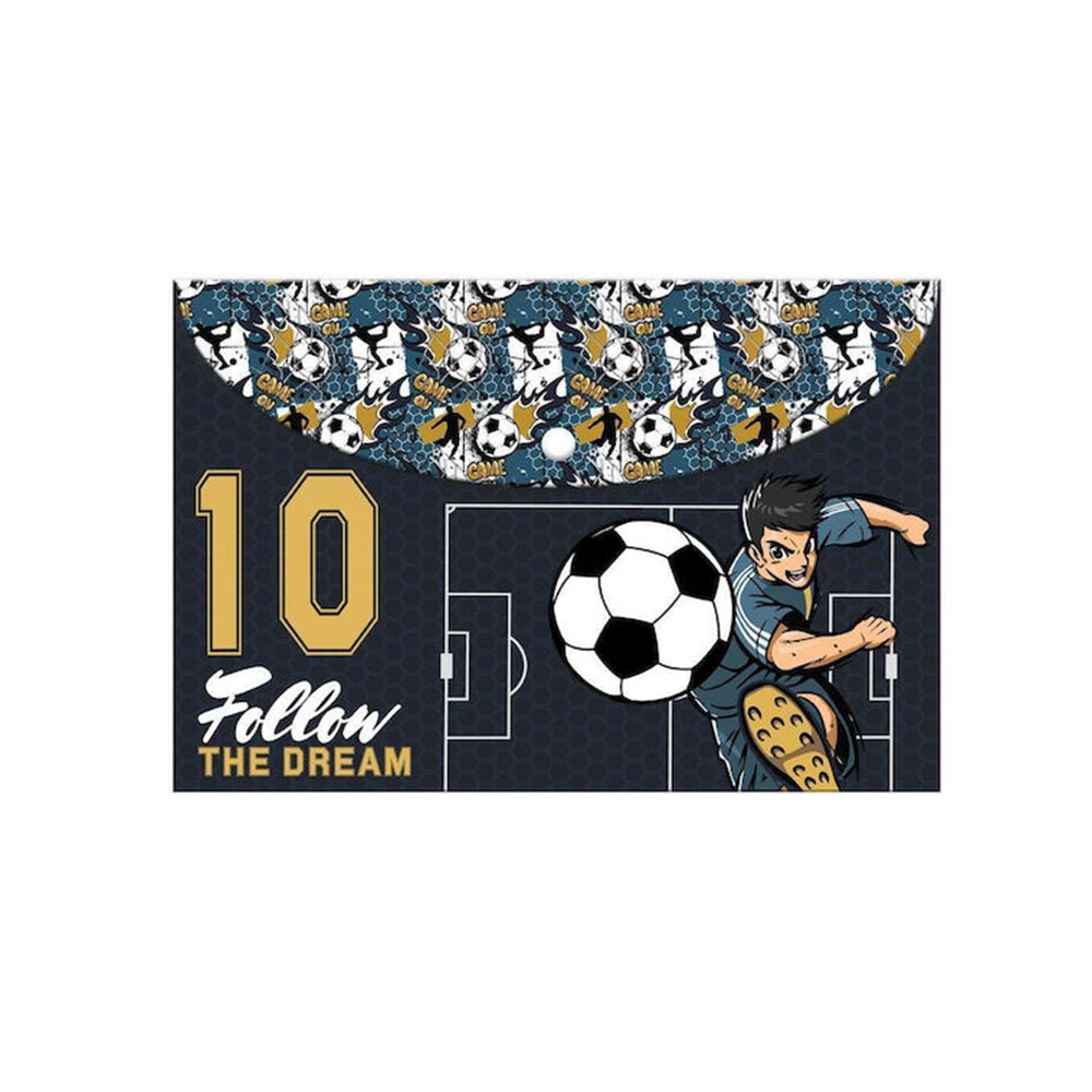 Φάκελος με Κουμπί Α4 Football 586497 Must - 96382