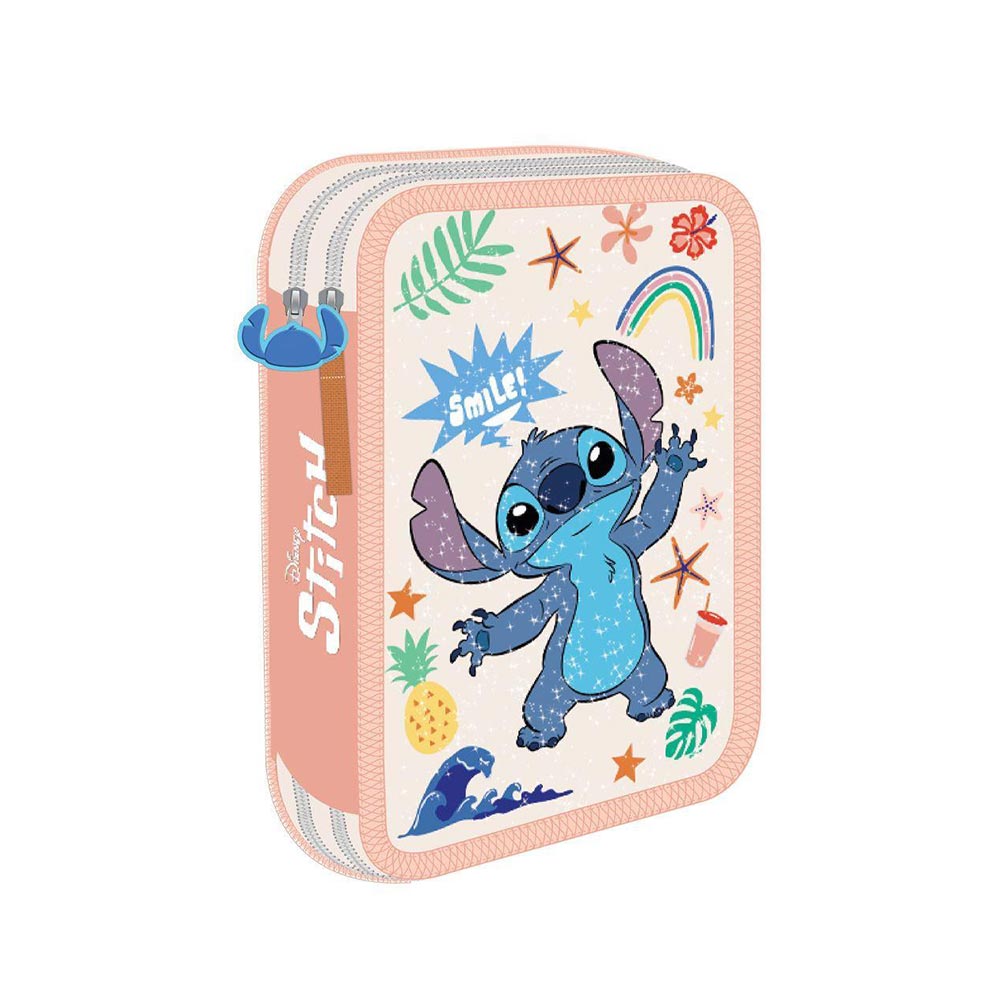 Σχολική Κασετίνα Δίπλη Γεμάτη Lilo & Stitch 564934 Must - 98524