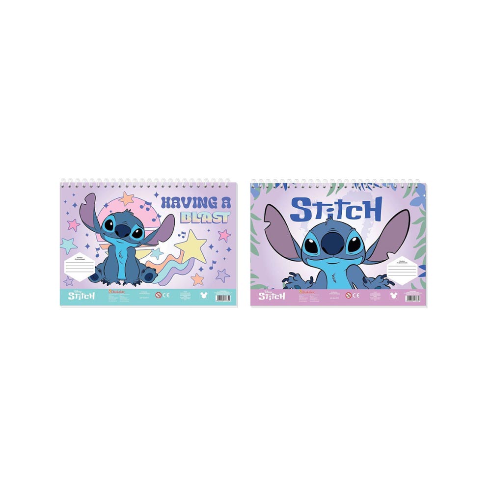 Μπλόκ Ζωγραφικής Lilo & Stitch με Αυτοκόλλητα 40Φ (2 Σχέδια) 564982 Diakakis  - 98527