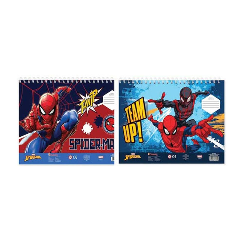 Μπλοκ Ζωγραφικής Spiderman με Αυτοκόλλητα 40Φ (2 Σχέδια) 508554 Diakakis - 98476