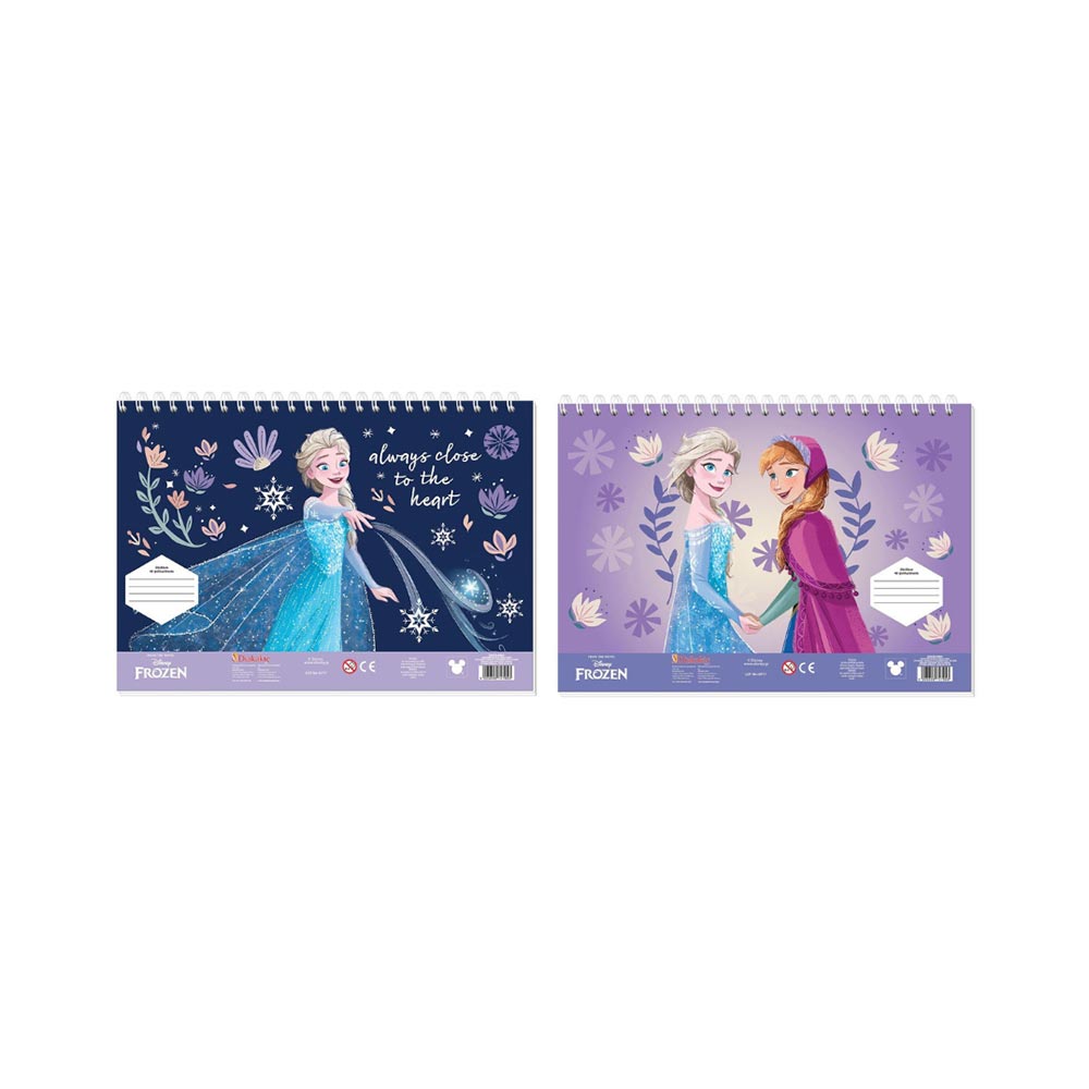 Μπλόκ Ζωγραφικής Frozen με Αυτοκόλλητα 40Φ (2 Σχέδια) 564984 Diakakis - 98542