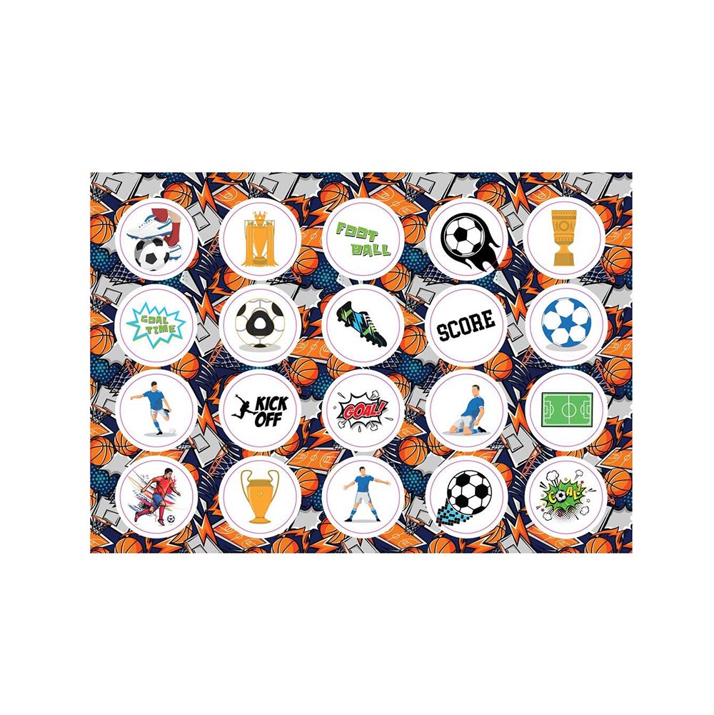 Μπλόκ Ζωγραφικής Football - Basketball με Αυτοκόλλητα 40Φ (2 Σχέδια) 586616 Diakakis - 2