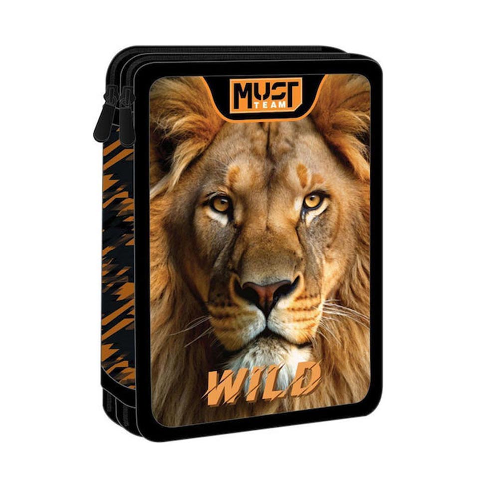 Κασετίνα Διπλή Γεμάτη African Lion 571026 Must - 96326