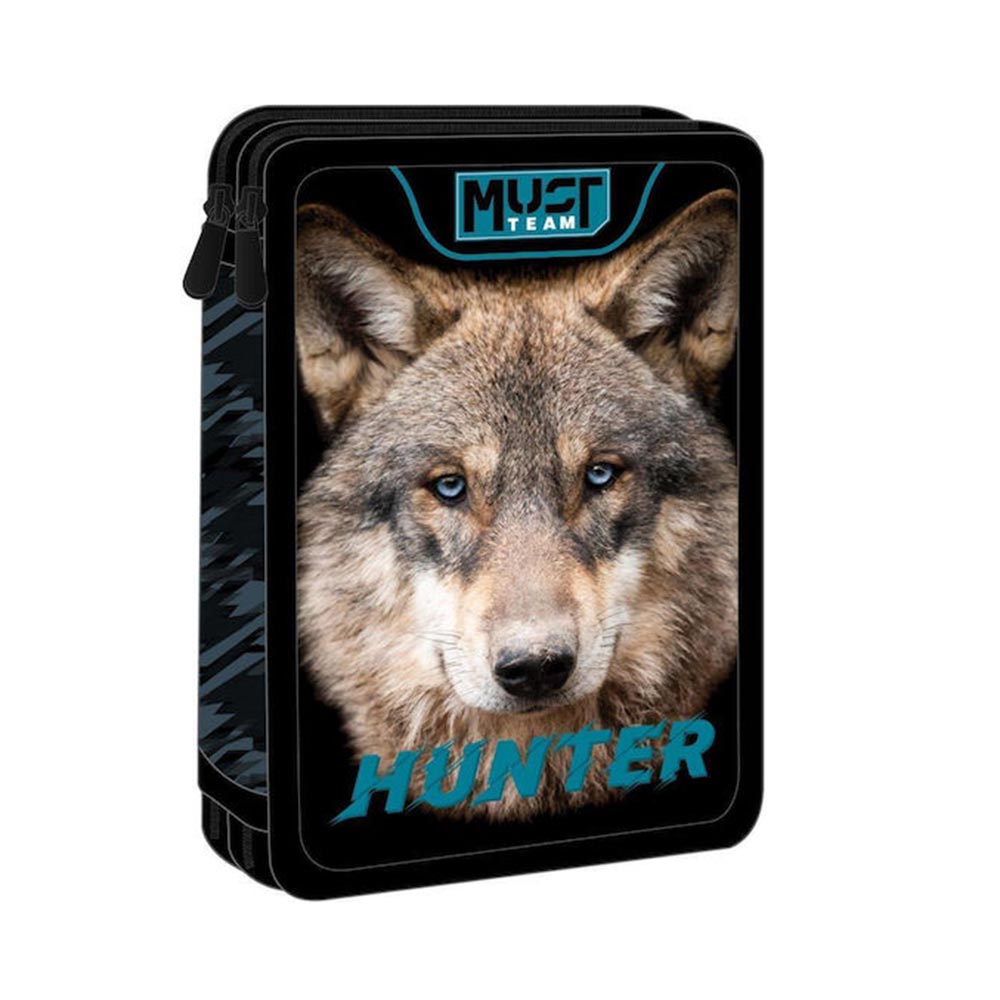 Κασετίνα Διπλή Γεμάτη Wild Wolf 571027 Must - 96328