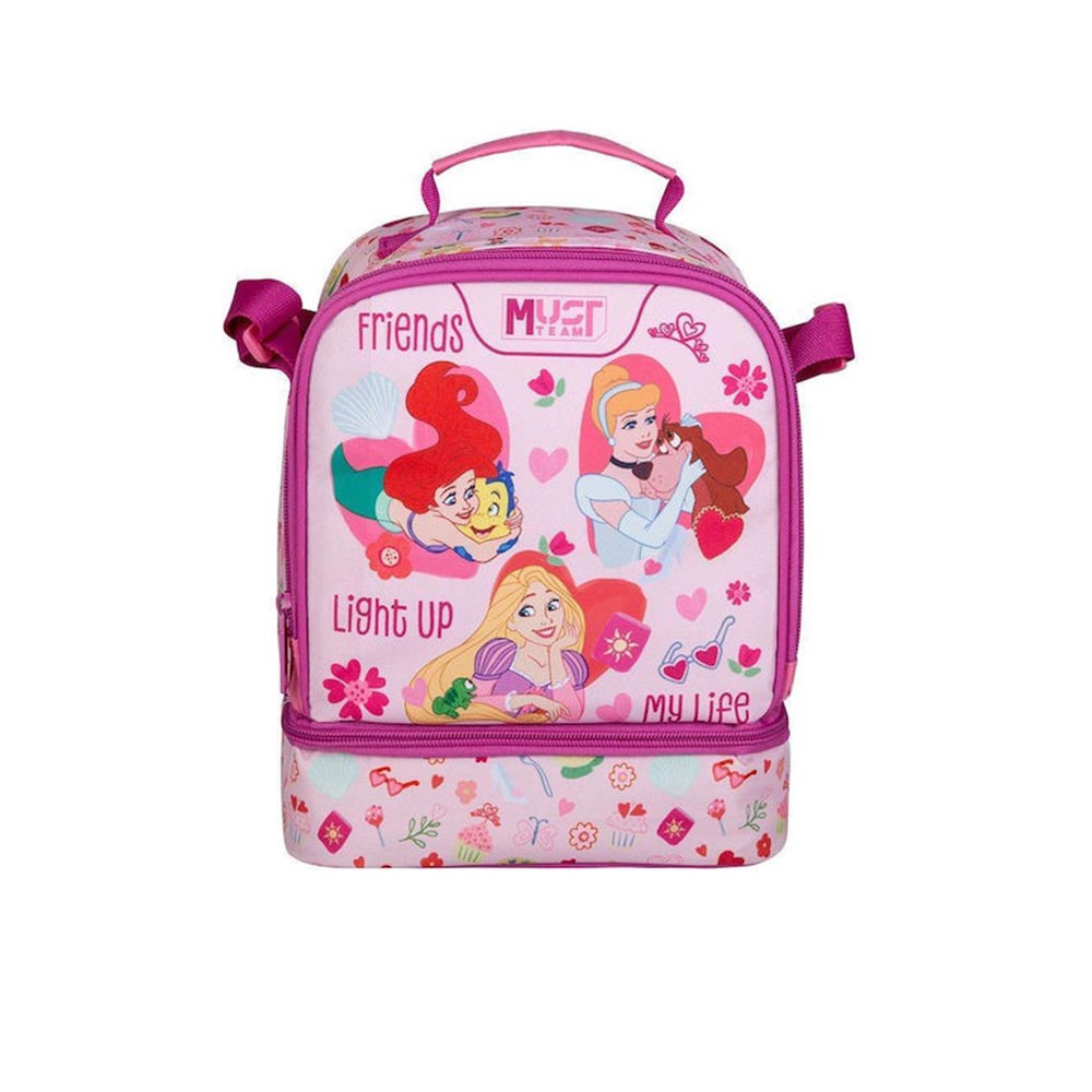 Τσαντάκι Φαγητού Χειρός/Ώμου Ισοθερμικό Disney Princess Friends Light Up My Life 565054 Must - 100646