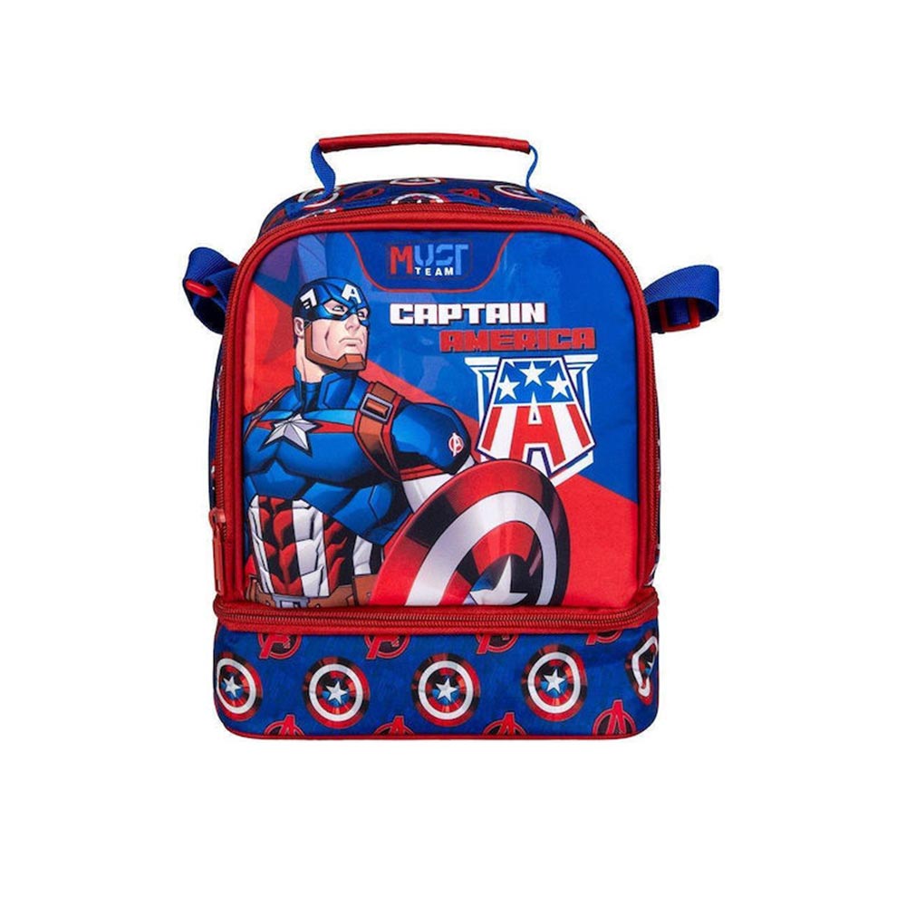 Τσαντάκι Φαγητού Χειρός/Ώμου Ισοθερμικό Avengers Captain America 506315 Must - 100632