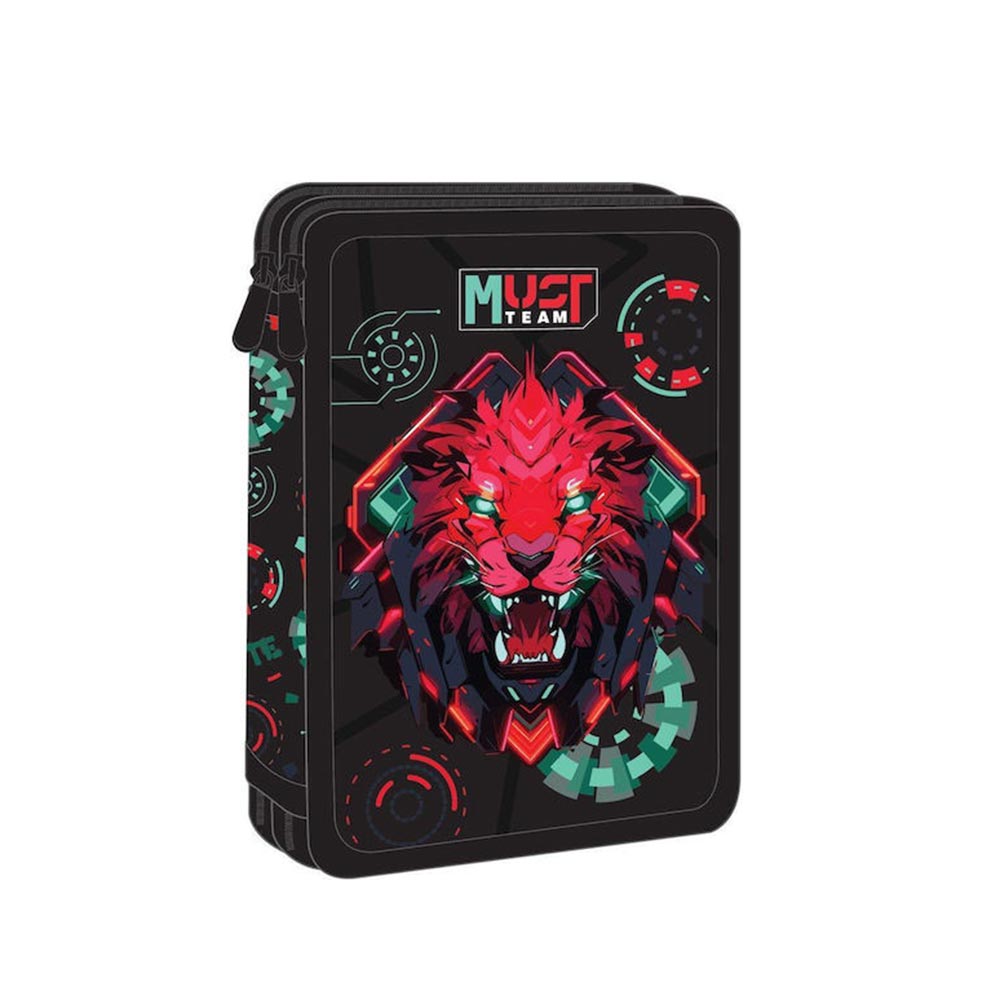Κασετίνα Διπλή Γεμάτη Lion Byte 586731 Must - 96436