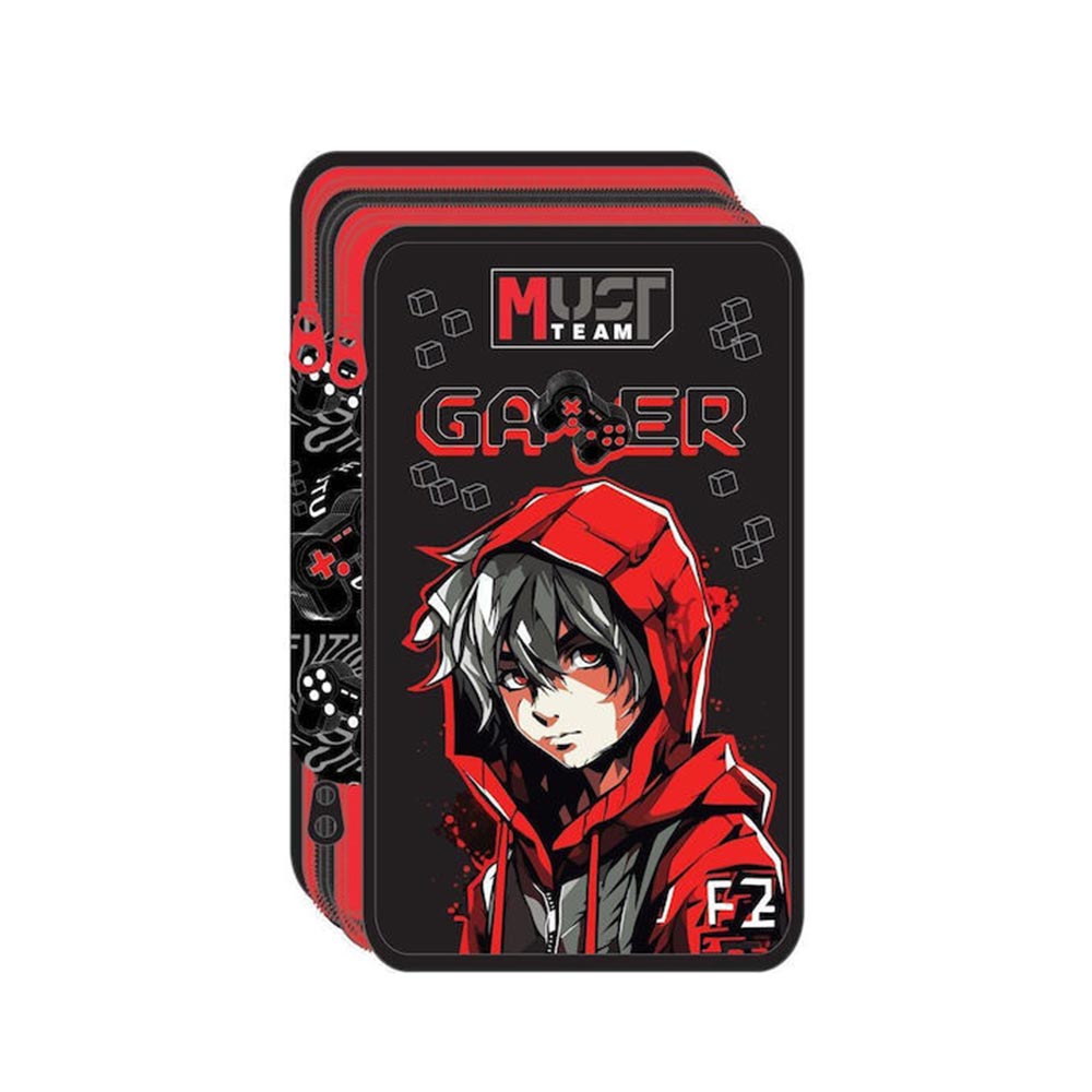 Κασετίνα Τριπλή Γεμάτη Gamer 586739 Must - 96445