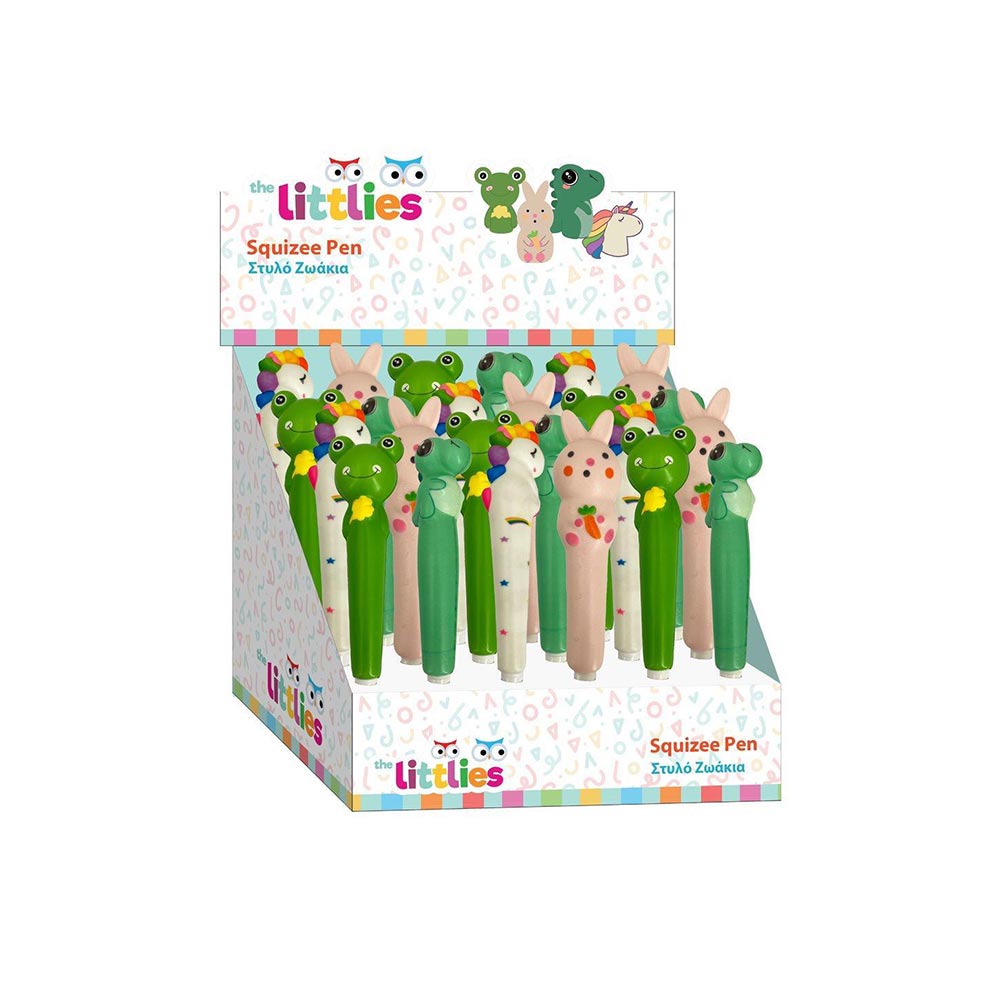 Στυλό Squizee Ζωάκια (4 Σχέδια) 647102 The Littlies - 104787