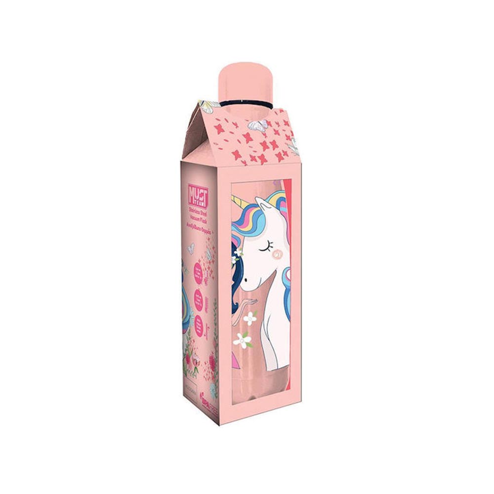Ανοξείδωτο Παγούρι Θερμός 500ml Unicorn 587483 Must - 1