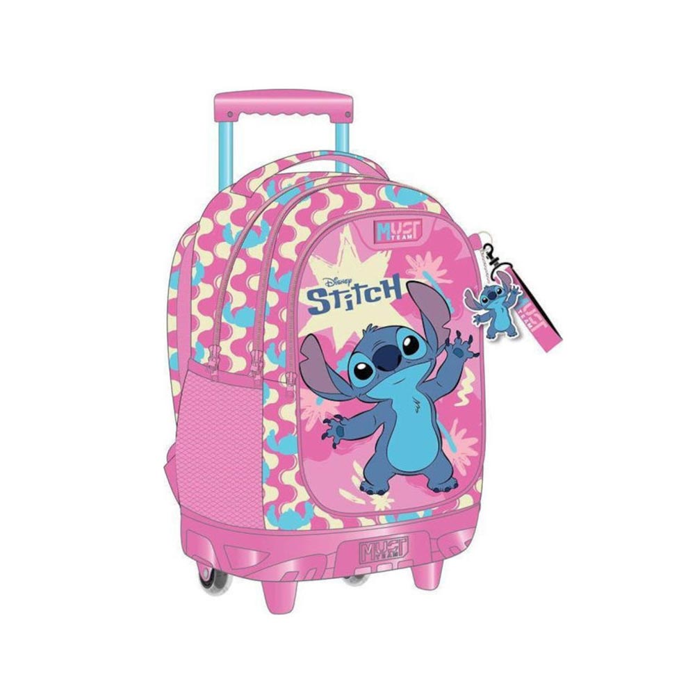 Τσάντα Τρόλεϊ Δημοτικού Stitch Pink 565972 Must - 118981