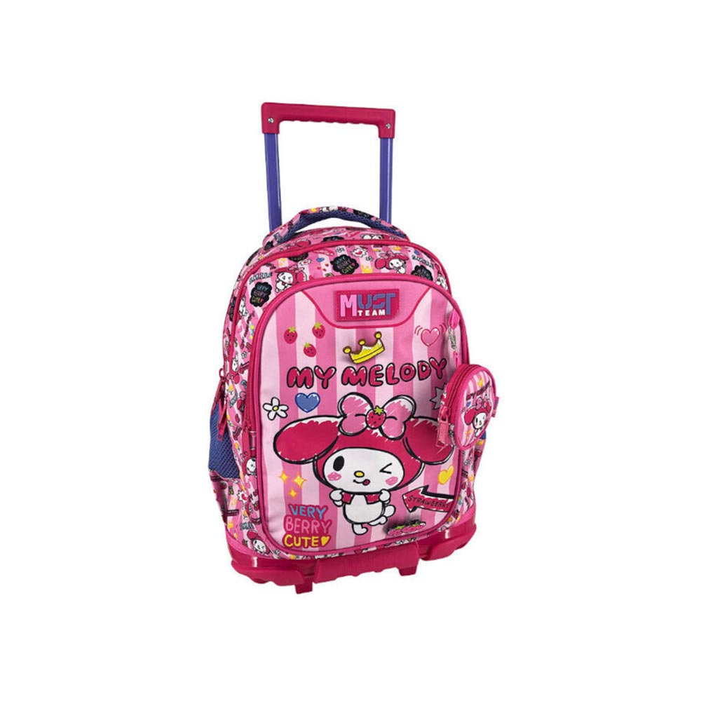 Σχολική Τσάντα Τρόλεϊ Δημοτικού My Melody Pink Bow 490309 Must - 118908