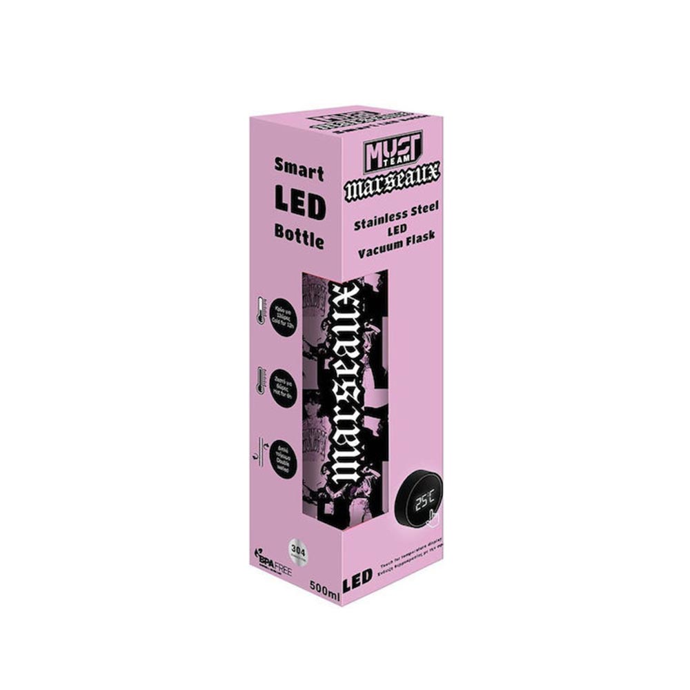 Ανοξείδωτο Μπουκάλι Θερμός 500ml Marseaux 505151 Must - 1