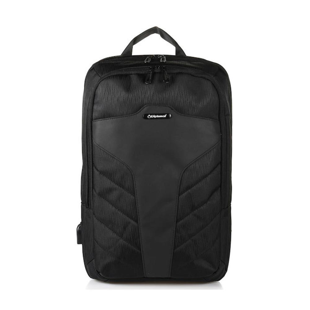 Τσάντα Πλάτης Με Θύρα USB Μαύρη KN85 Diplomat - 64131