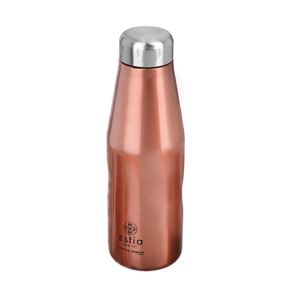 Μπουκάλι Θερμός Ανοξείδωτο Travel Flask Save The Aegean - Rose Gold 500ml 7836 Estia - 86656