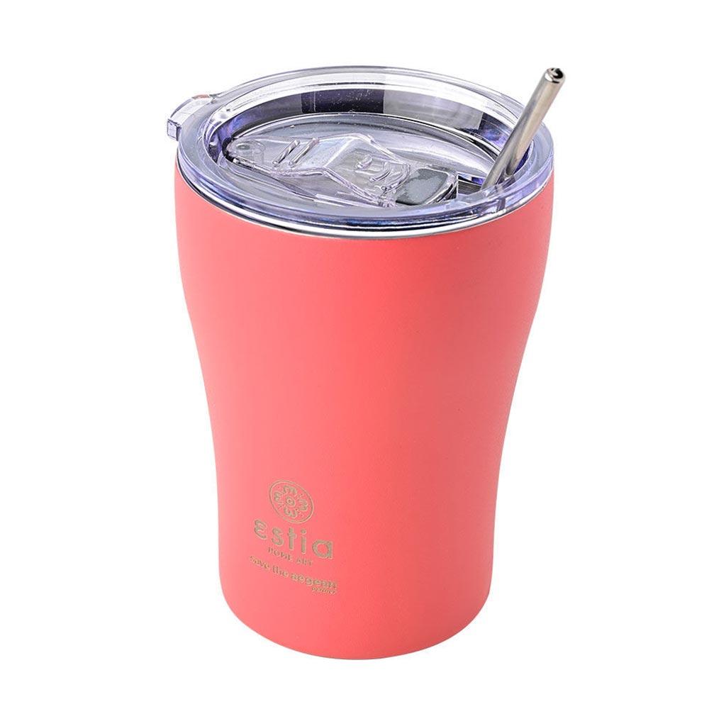 Ποτήρι Θερμός Ανοξείδωτο Coffee Mug Save The Aegean - Fusion Coral 350ml 12199 Estia - 0