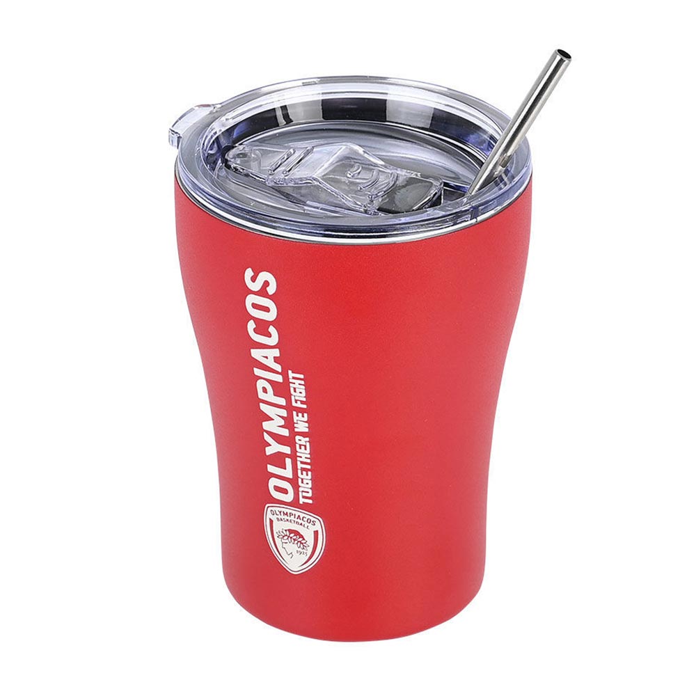 Ποτήρι Θερμός Ανοξείδωτο Coffee Mug Olympiacos BC Edition 350ml 13264 Estia - 0