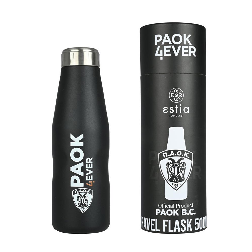 Μπουκάλι Θερμός Ανοξείδωτο Travel Flask PAOK BC Edition 500ml 13776 Estia - 1