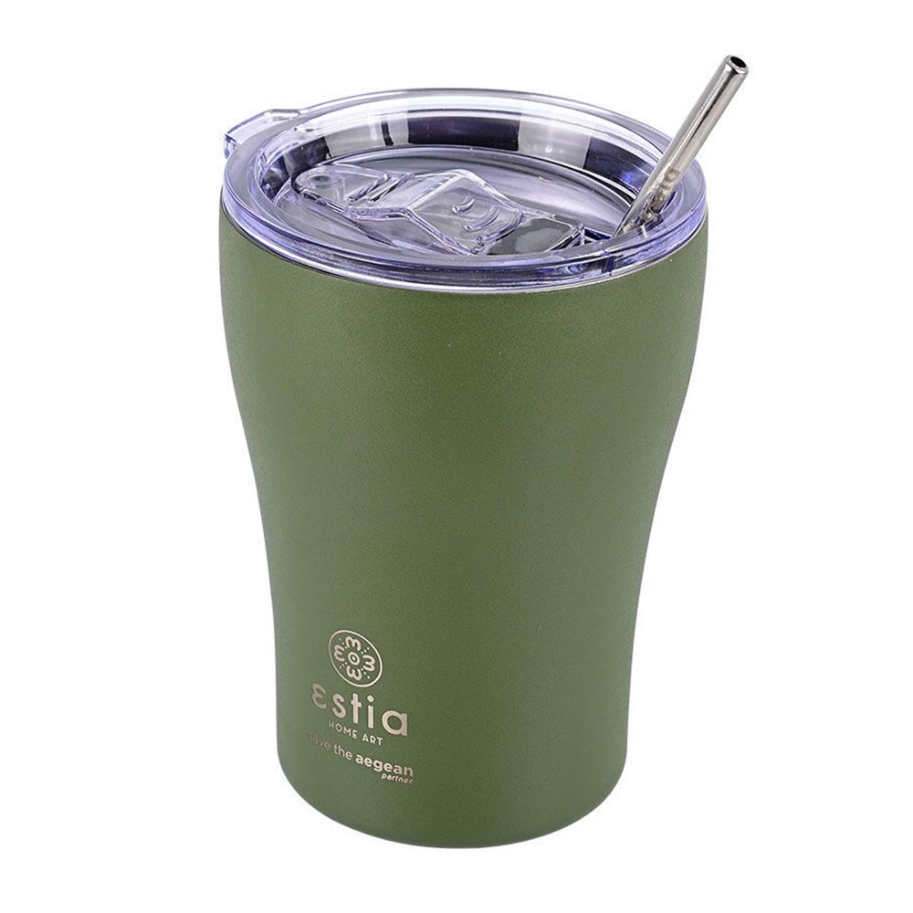 Ποτήρι Θερμός Ανοξείδωτο Coffee Mug Save The Aegean - Forest Spirit 350ml 13813 Estia - 0