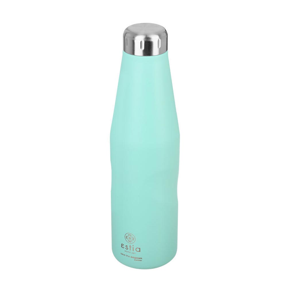 Μπουκάλι Θερμός Ανοξείδωτο Travel Flask Save The Aegean - Bermuda Green 750ml 16593 Estia - 86667