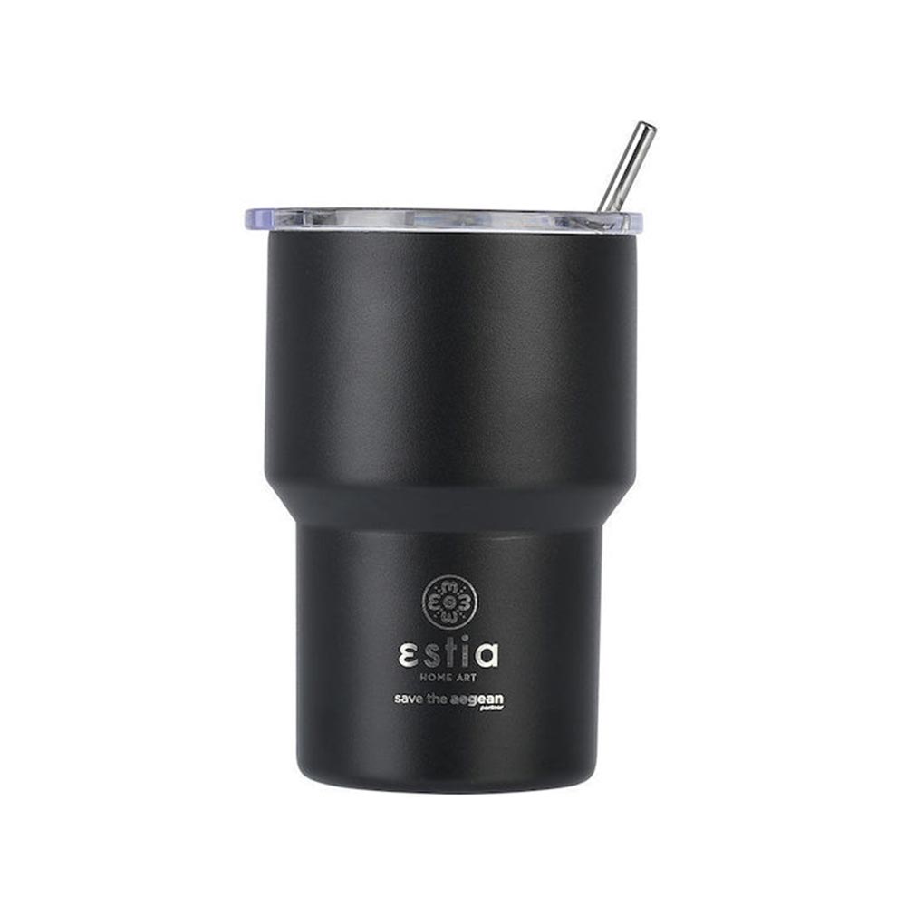 Ποτήρι Θερμός Mug Lite Save The Aegean - Midnight Black 400ml 18443 Estia - 1