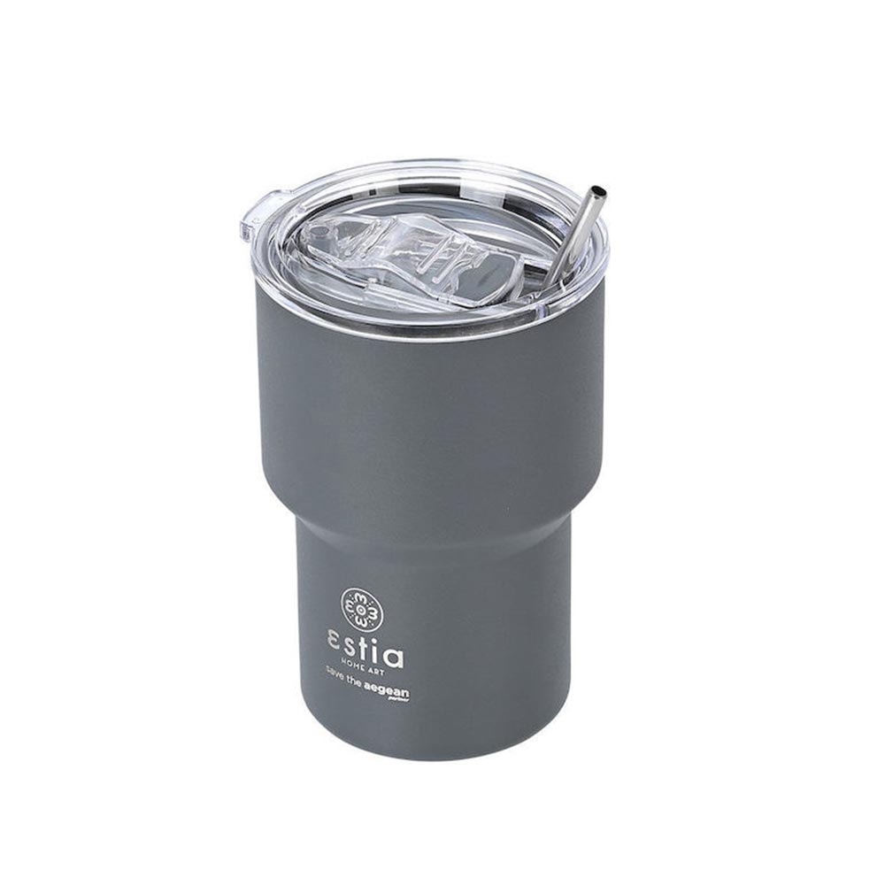 Ποτήρι Θερμός Mug Lite Save The Aegean - Fjord Grey 400ml 18467 Estia - 100733