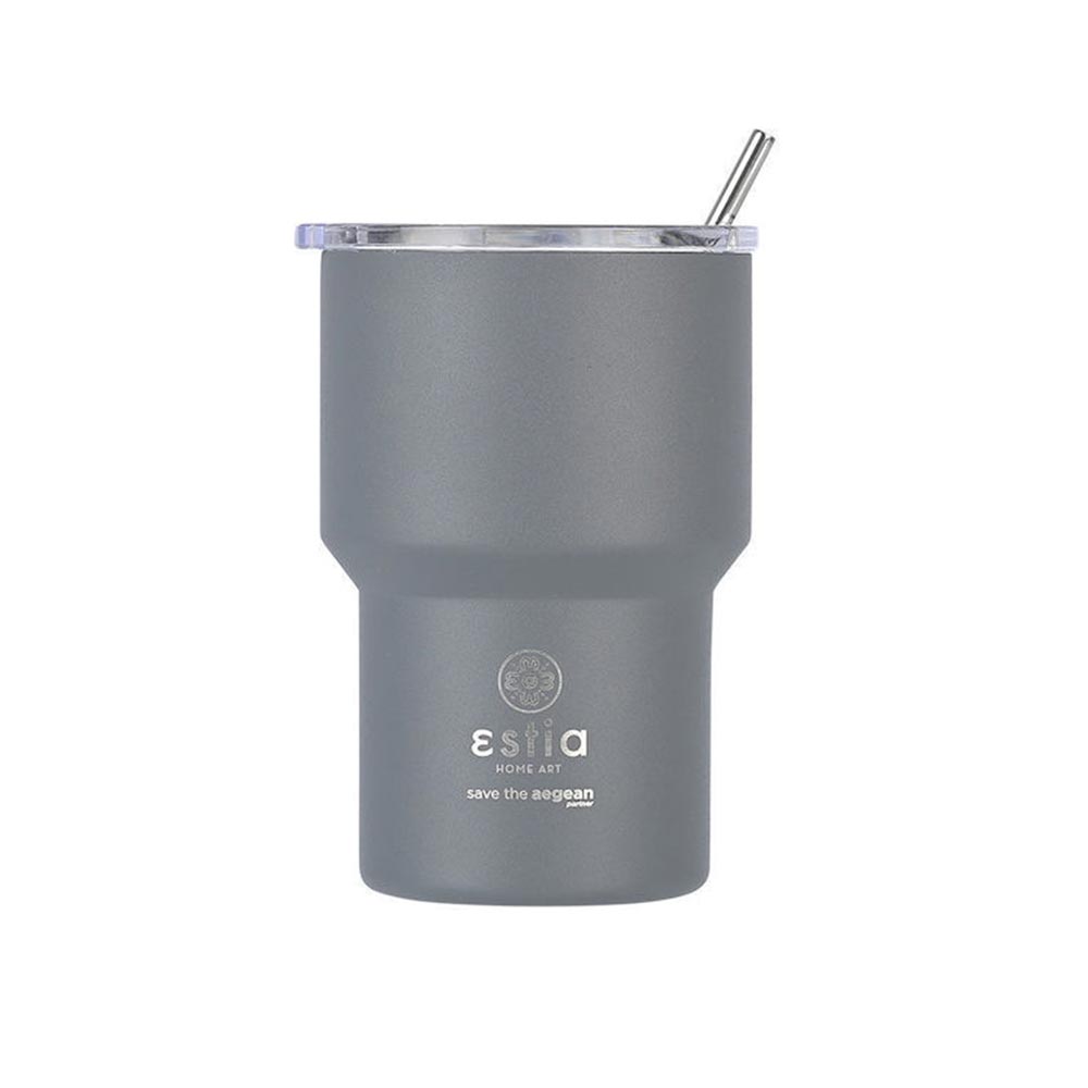 Ποτήρι Θερμός Mug Lite Save The Aegean - Fjord Grey 400ml 18467 Estia - 1