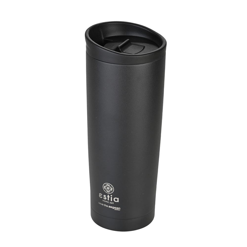 Ποτήρι Θερμός Ανοξείδωτο Travel Mug Save The Aegean - Midnight Black 500ml 20316  Estia - 0