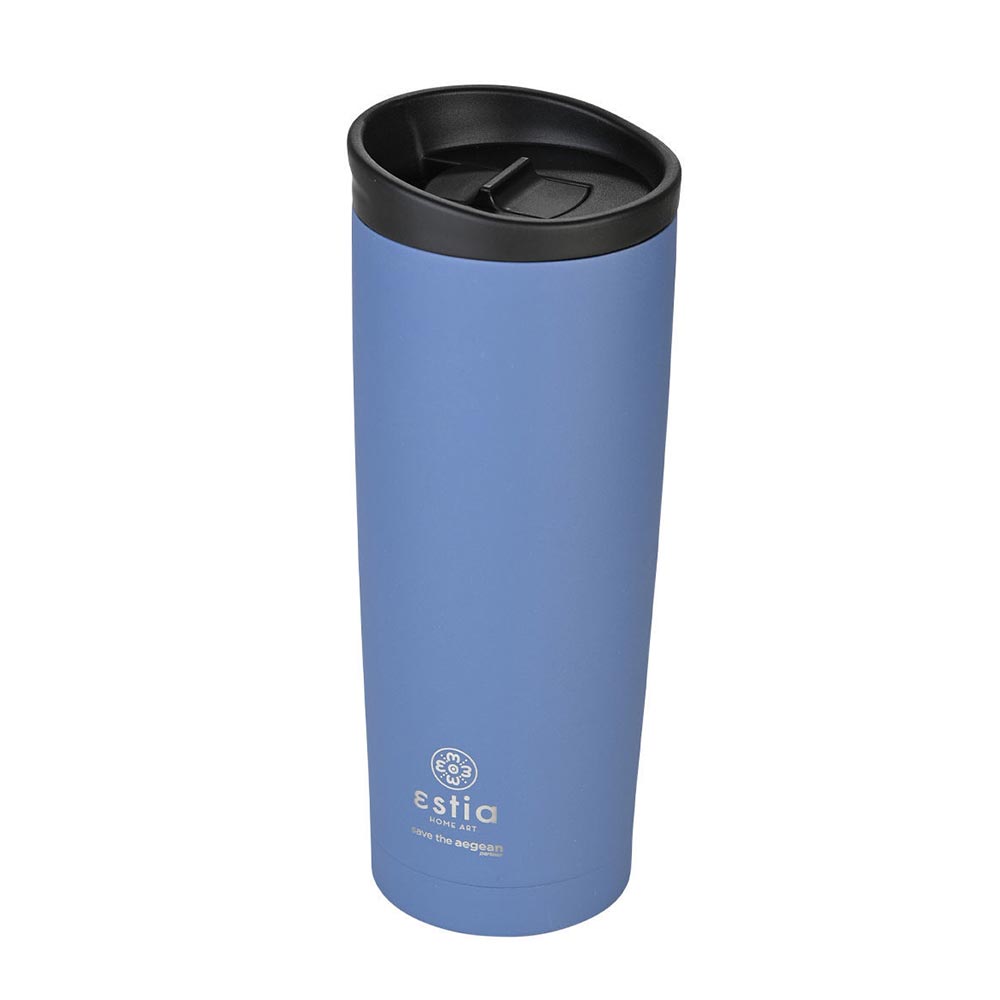 Ποτήρι Θερμός Ανοξείδωτο Travel Mug Save The Aegean - Denim Blue 500ml 20323 Estia - 86763