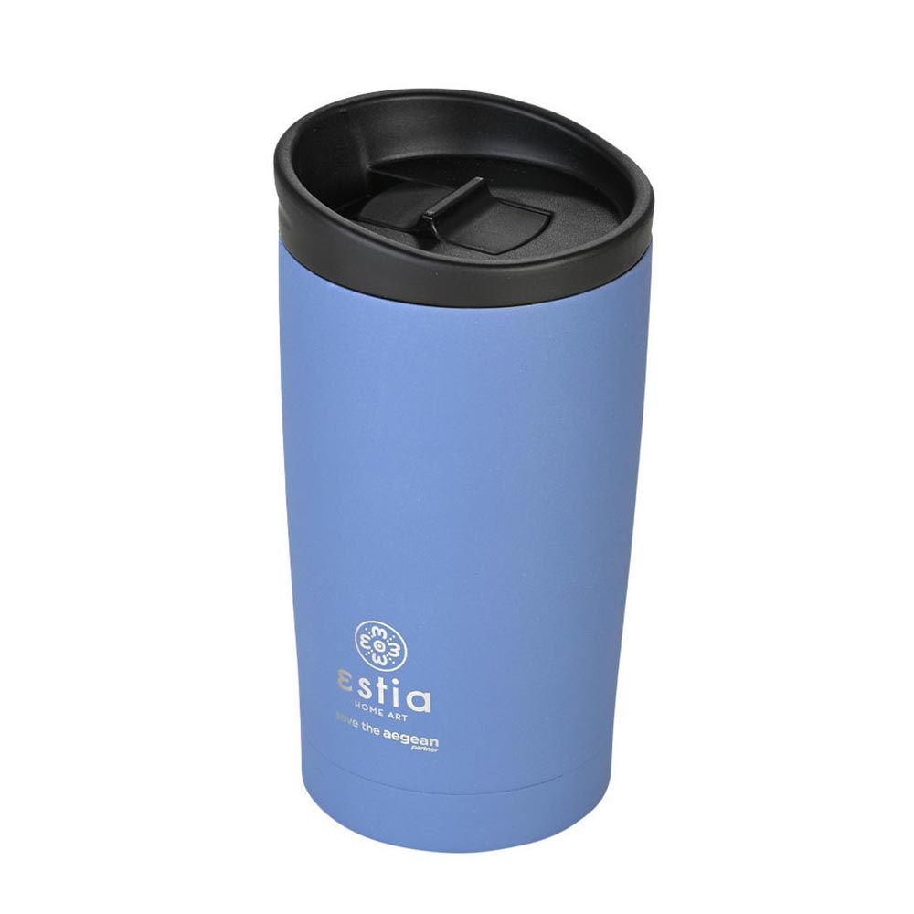 Ποτήρι Θερμός Ανοξείδωτο Travel Mug Save The Aegean - Denim Blue 350ml 20378 Estia - 86756