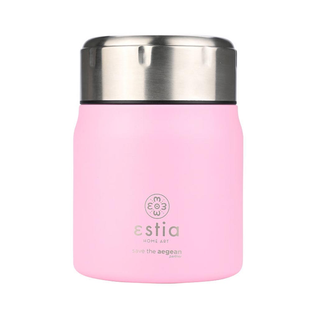 Δοχείο Φαγητού Ανοξείδωτο Save The Aegean - Blossom Rose 500ml 21665 Estia - 86510