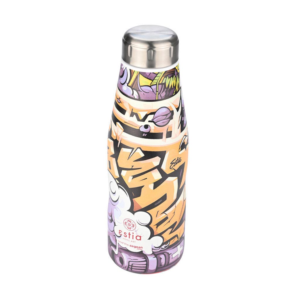 Μπουκάλι Θερμός Ανοξείδωτο Travel Flask Save The Aegean - Graffiti Rhythm 500ml 22068 Estia - 86648