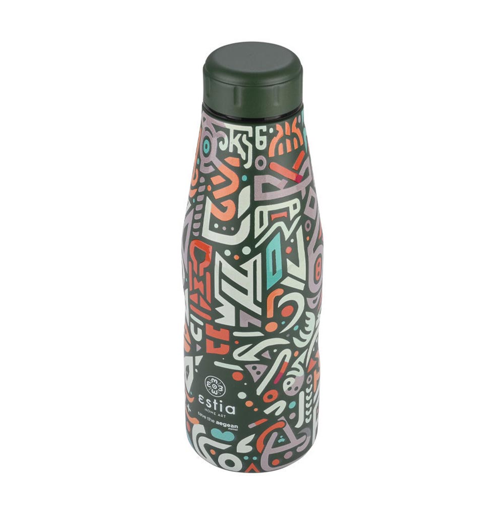 Μπουκάλι Θερμός Ανοξείδωτο Travel Flask Save The Aegean - GeoVivid 500ml 22082 Estia - 86642