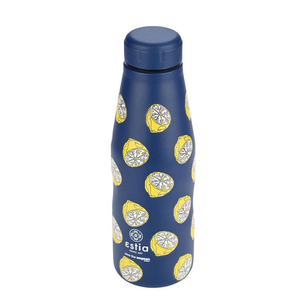 Μπουκάλι Θερμός Ανοξείδωτο Travel Flask Save The Aegean - Citrus Infusion 500ml 22105 Estia - 86639