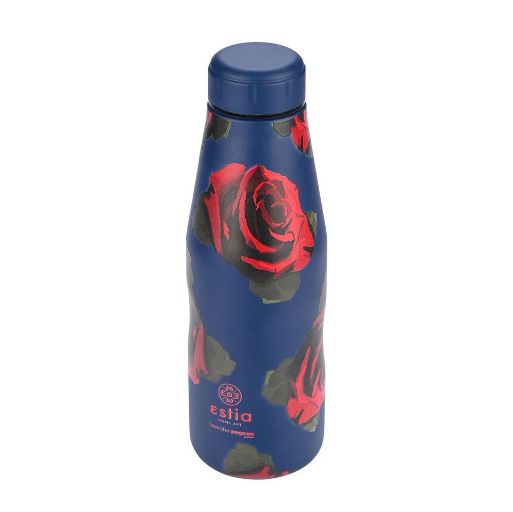 Μπουκάλι Θερμός Ανοξείδωτο Travel Flask Save The Aegean - Electric Roses 500ml 22112 Estia - 86643