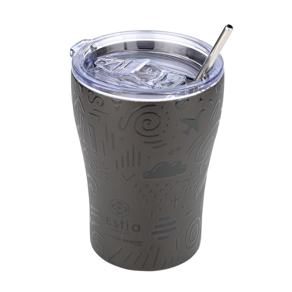 Ποτήρι Θερμός Ανοξείδωτο Coffee Mug Save The Aegean - Noir Echo 350ml 22891 Estia - 0