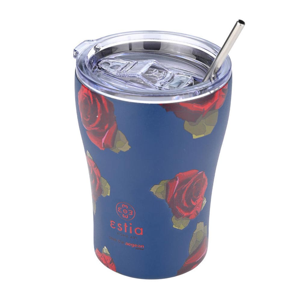 Ποτήρι Θερμός Ανοξείδωτο Coffee Mug Save The Aegean	- Electric Roses 350ml 22969 Estia - 0