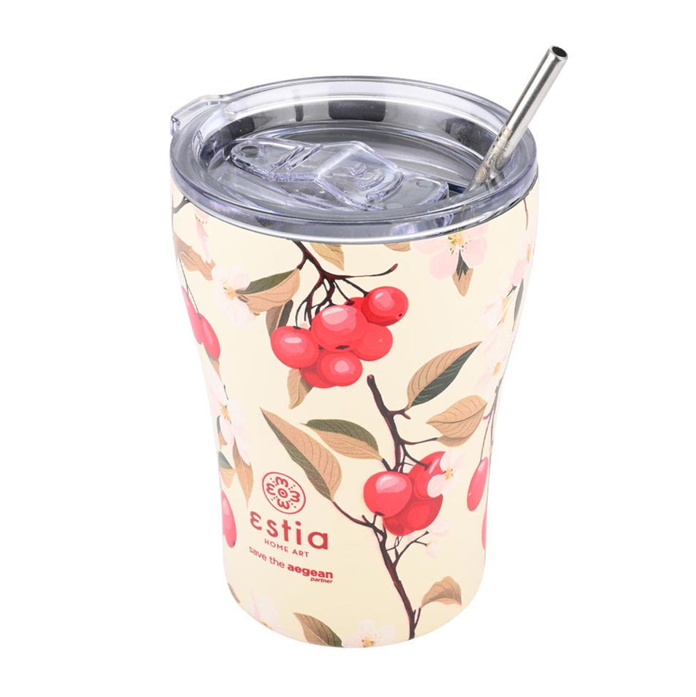 Ποτήρι Θερμός Ανοξείδωτο Coffee Mug Save The Aegean - Sakura Whisper 350ml 22990 Estia - 0