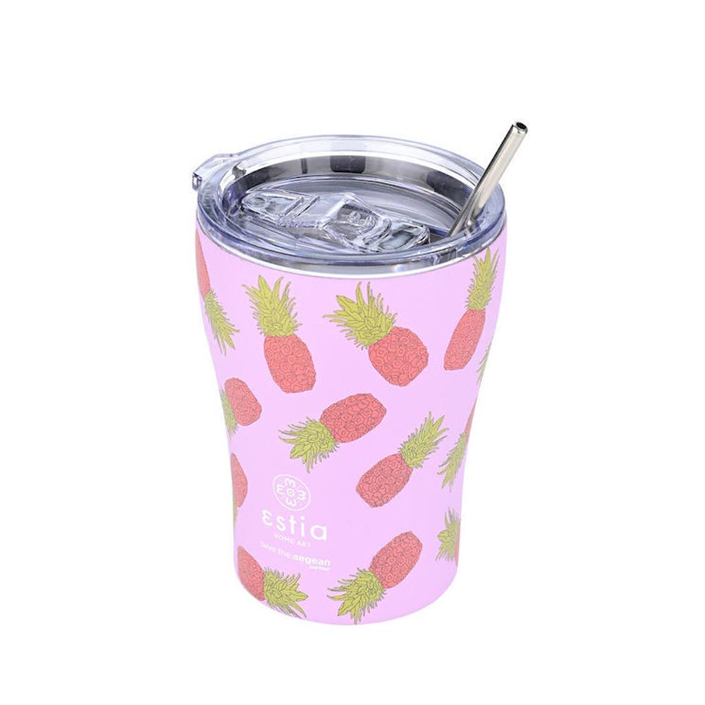 Ποτήρι Θερμός Ανοξείδωτο Coffee Mug Save The Aegean - Tropic Tango 350ml 23089 Estia - 96859