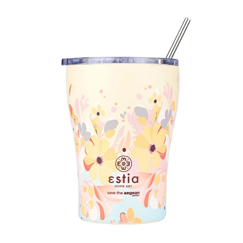 Ποτήρι Θερμός Ανοξείδωτο Coffee Mug Save The Aegean - Spring Sonata 350ml 23126 Estia - 1