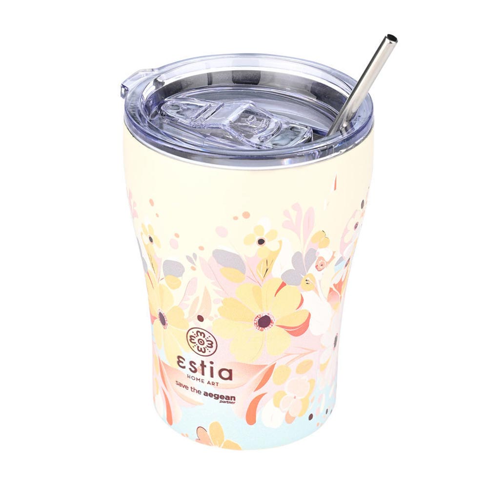 Ποτήρι Θερμός Ανοξείδωτο Coffee Mug Save The Aegean - Spring Sonata 350ml 23126 Estia - 0