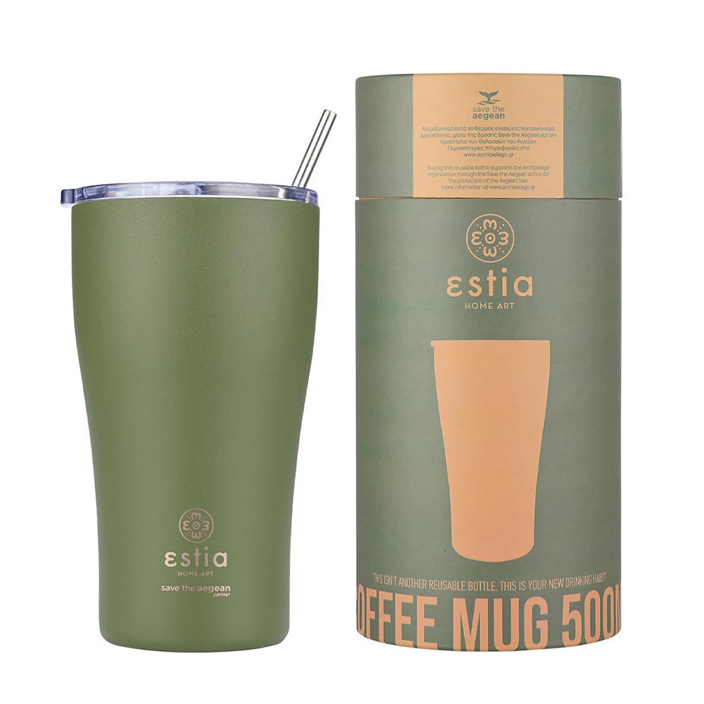 Ποτήρι Θερμός Ανοξείδωτο Coffee Mug Save The Aegean	- Forest Spirit 500ml 23140 Estia - 1