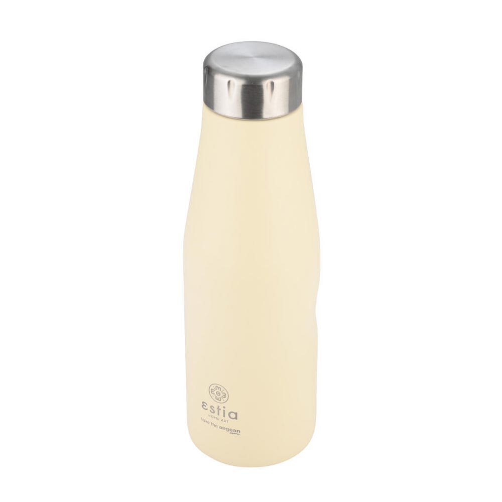 Μπουκάλι Θερμός Ανοξείδωτο Travel Flask Save The Aegean - Lily White 500ml 23430 Estia - 86651