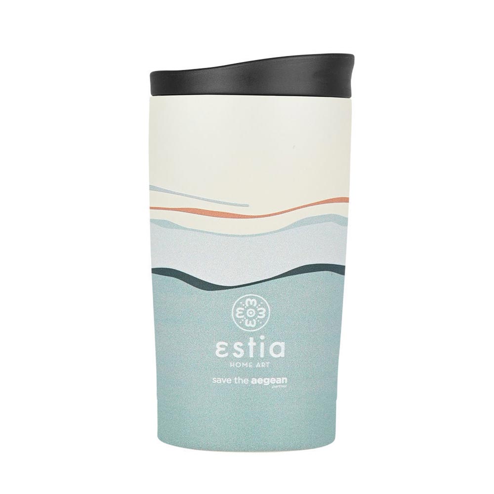 Ποτήρι Θερμός Ανοξείδωτο Travel Mug Save The Aegean - EcoZen Horizon 350ml 25618 Estia - 86768