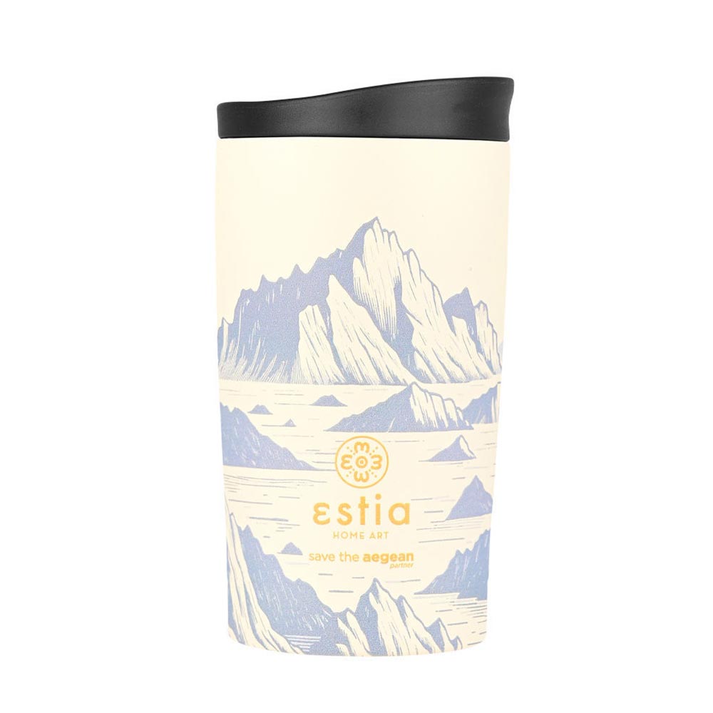 Ποτήρι Θερμός Ανοξείδωτο Travel Mug Save The Aegean - Alpine Essence 350ml 25625 Estia - 86767