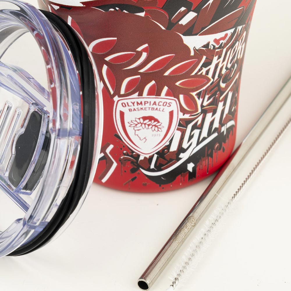 Ποτήρι Θερμός Ανοξείδωτο Coffee Mug Olympiacos BC - Together We Fight 350ml 27223 Estia - 2