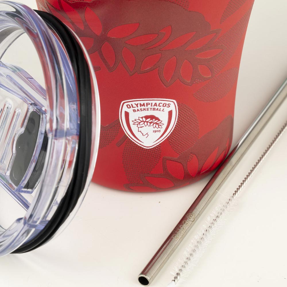 Ποτήρι Θερμός Ανοξείδωτο Coffee Mug Olympiacos BC Edition 350ml 27230 Estia - 2