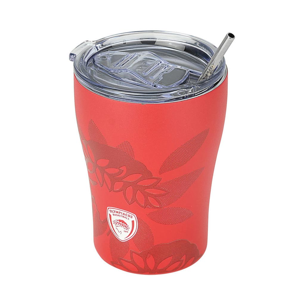 Ποτήρι Θερμός Ανοξείδωτο Coffee Mug Olympiacos BC Edition 350ml 27230 Estia - 0