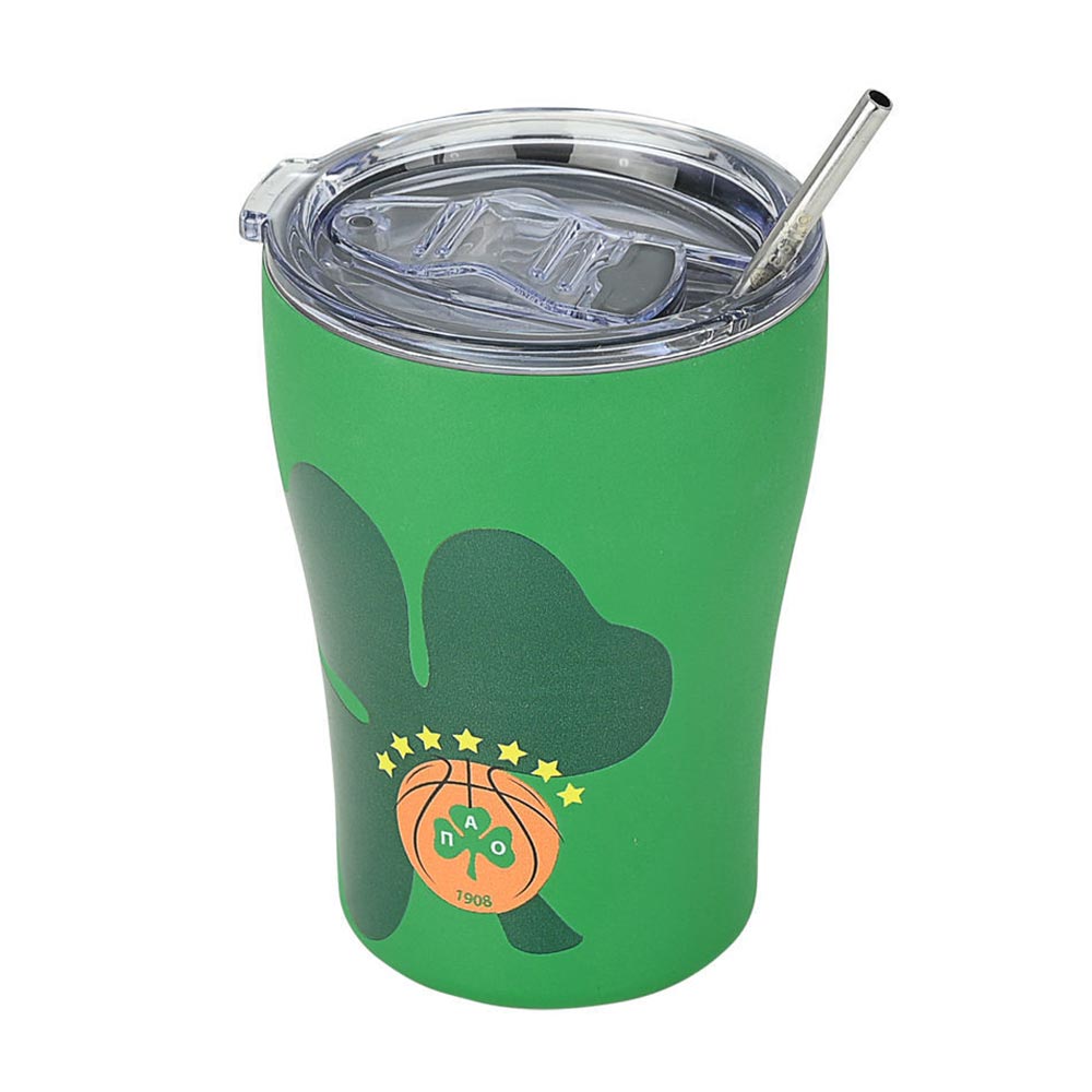 Ποτήρι Θερμός Ανοξείδωτο Coffee Mug Panathinaikos BC Edition 350ml 27254 Estia - 0